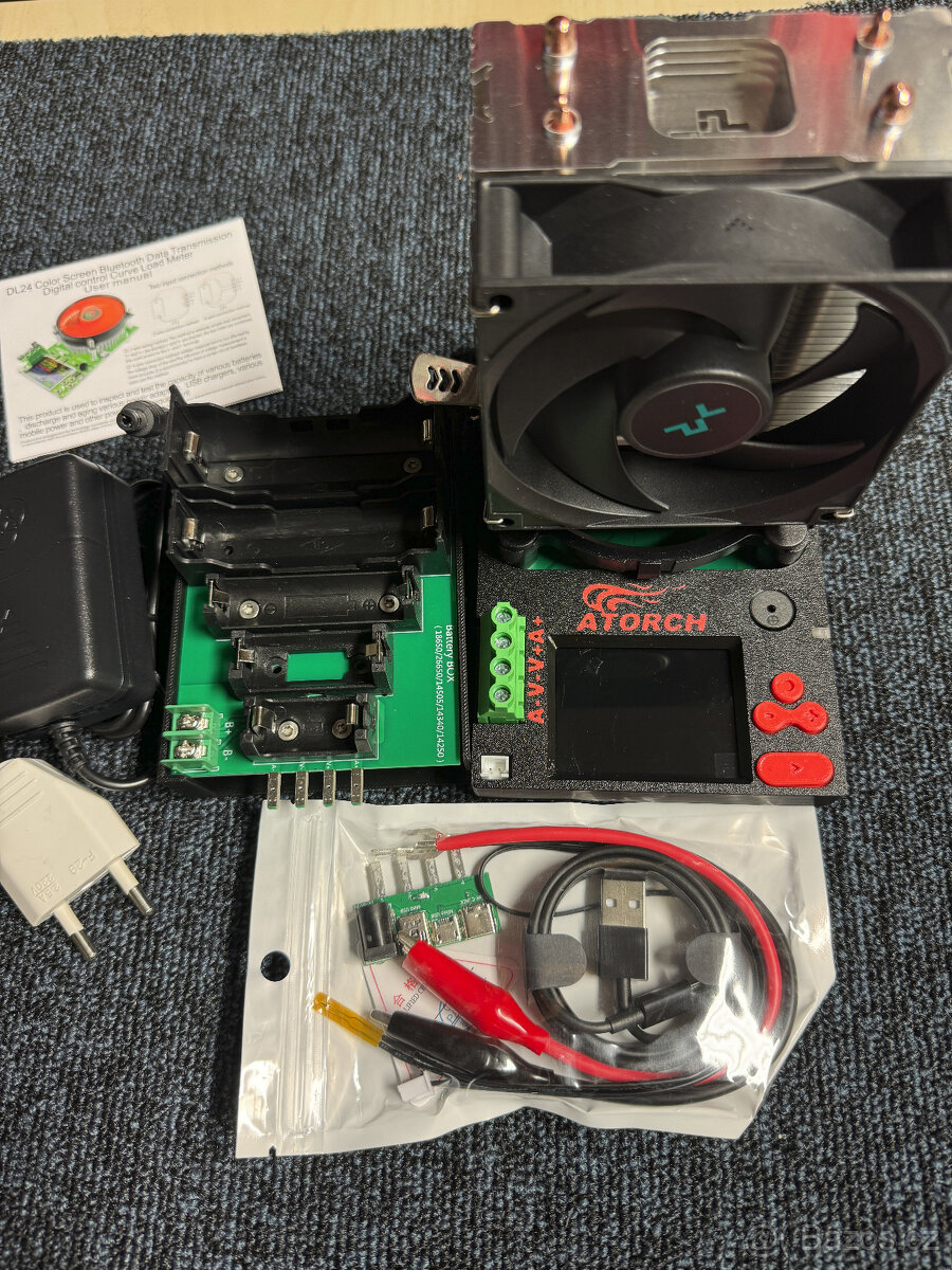 Elektronická zátěž kapacity aku DL24 180W 25A+ kryt - 2