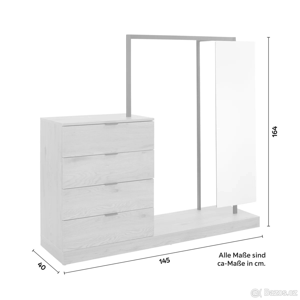 Věšáková otevřená skříň věšák - 2