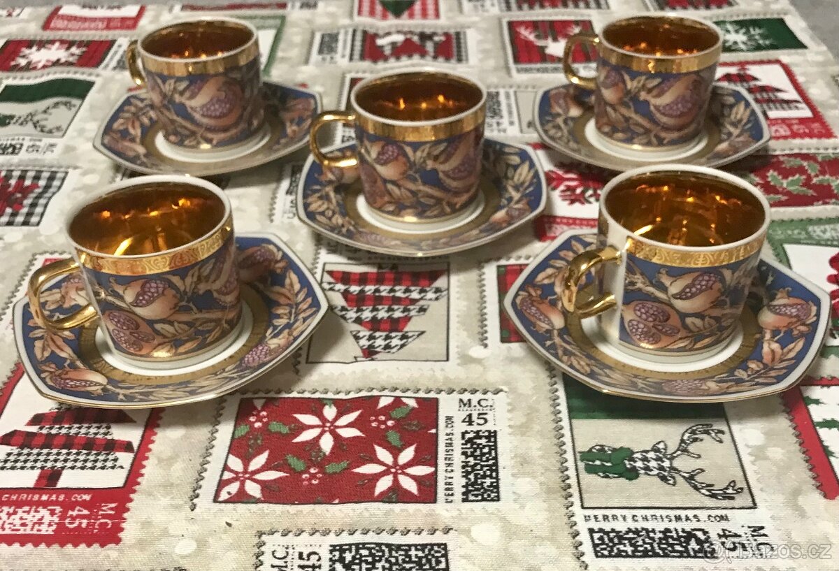 Keramická sada šesti hrnků a podšálku od ATELIÉR LESOV - 2