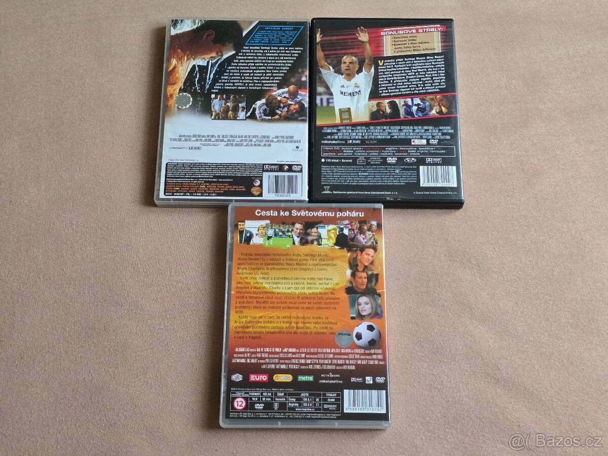 GÓÓÓL 1-3 (komplet 3 DVD, CZ dabing) Kuno Becker - 2