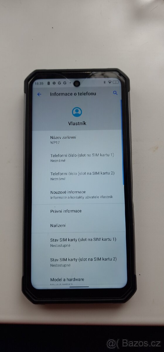 Odolný telefon oukitel wp17 - 2
