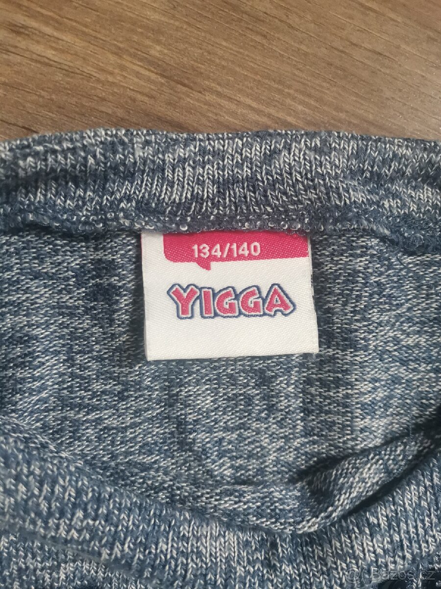 Šaty teplejší vel. 134/140 - 2