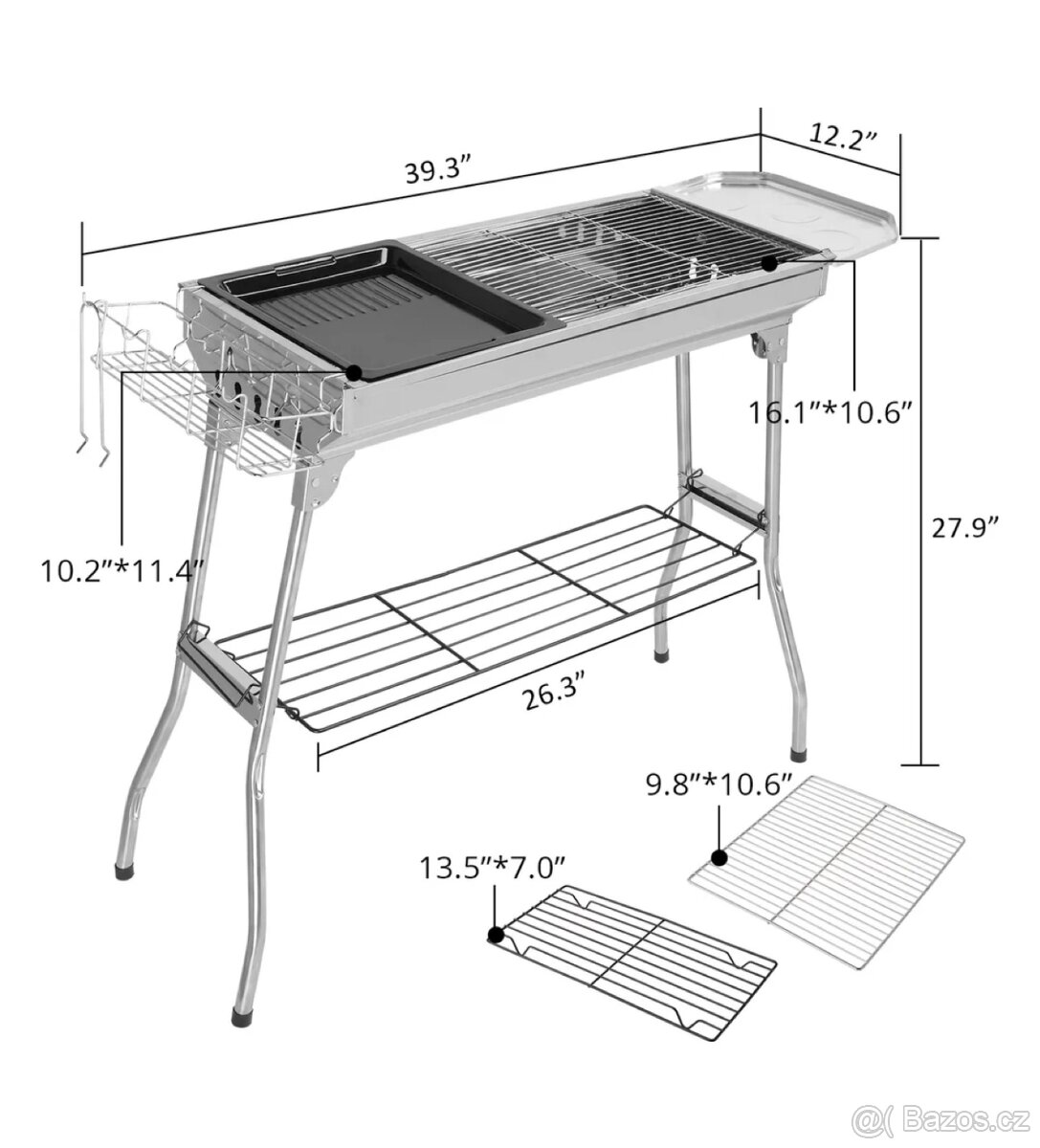 Nerezový skládací grill - 2