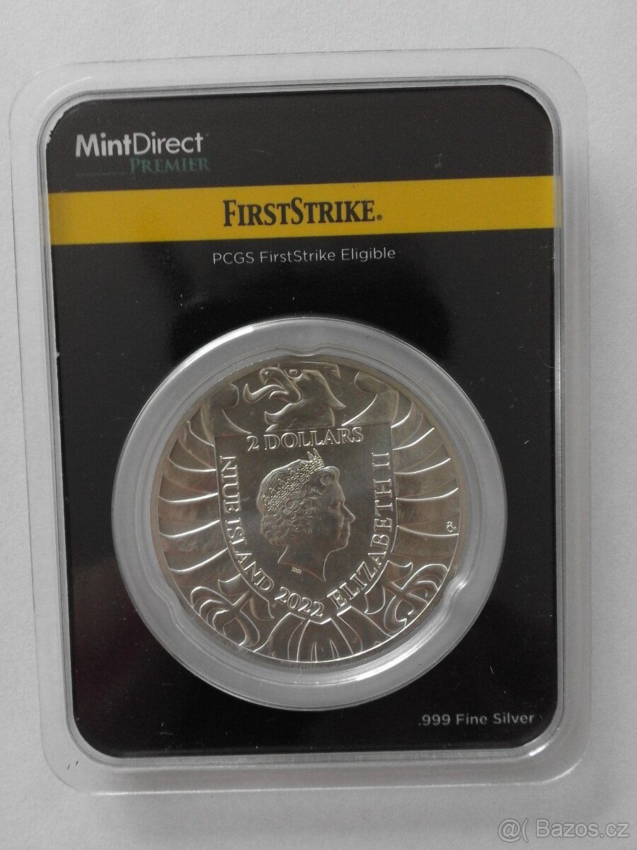 Stříbrná mince Český lev 2022 - APMEX - 2