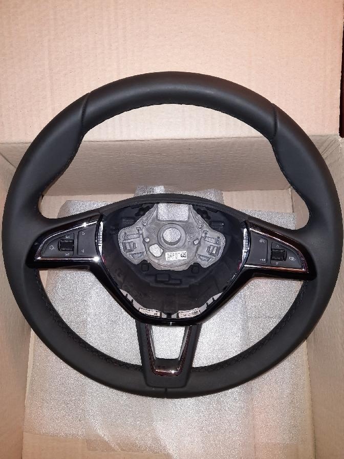 škoda fabia, octavia, superb, scala, VOLANT Nový kožený - 2