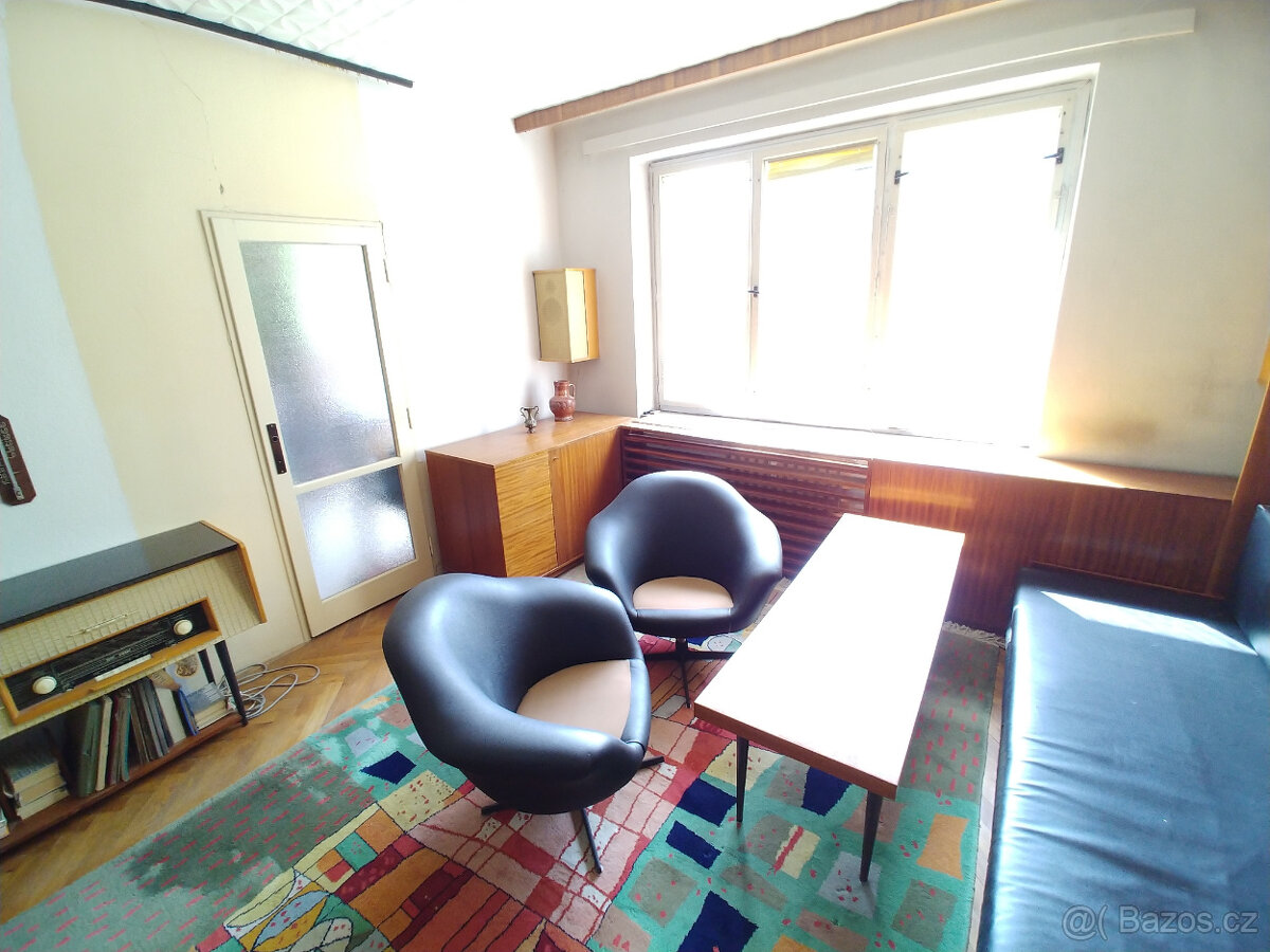 Designová retro obývací stěna 70. léta rozkládací gauč - 2