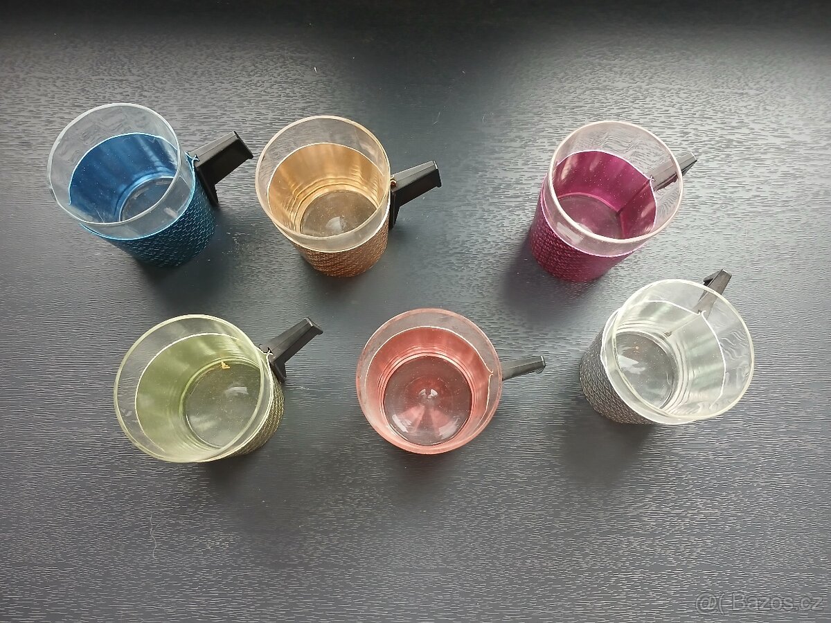 Retro sada skleniček - 2