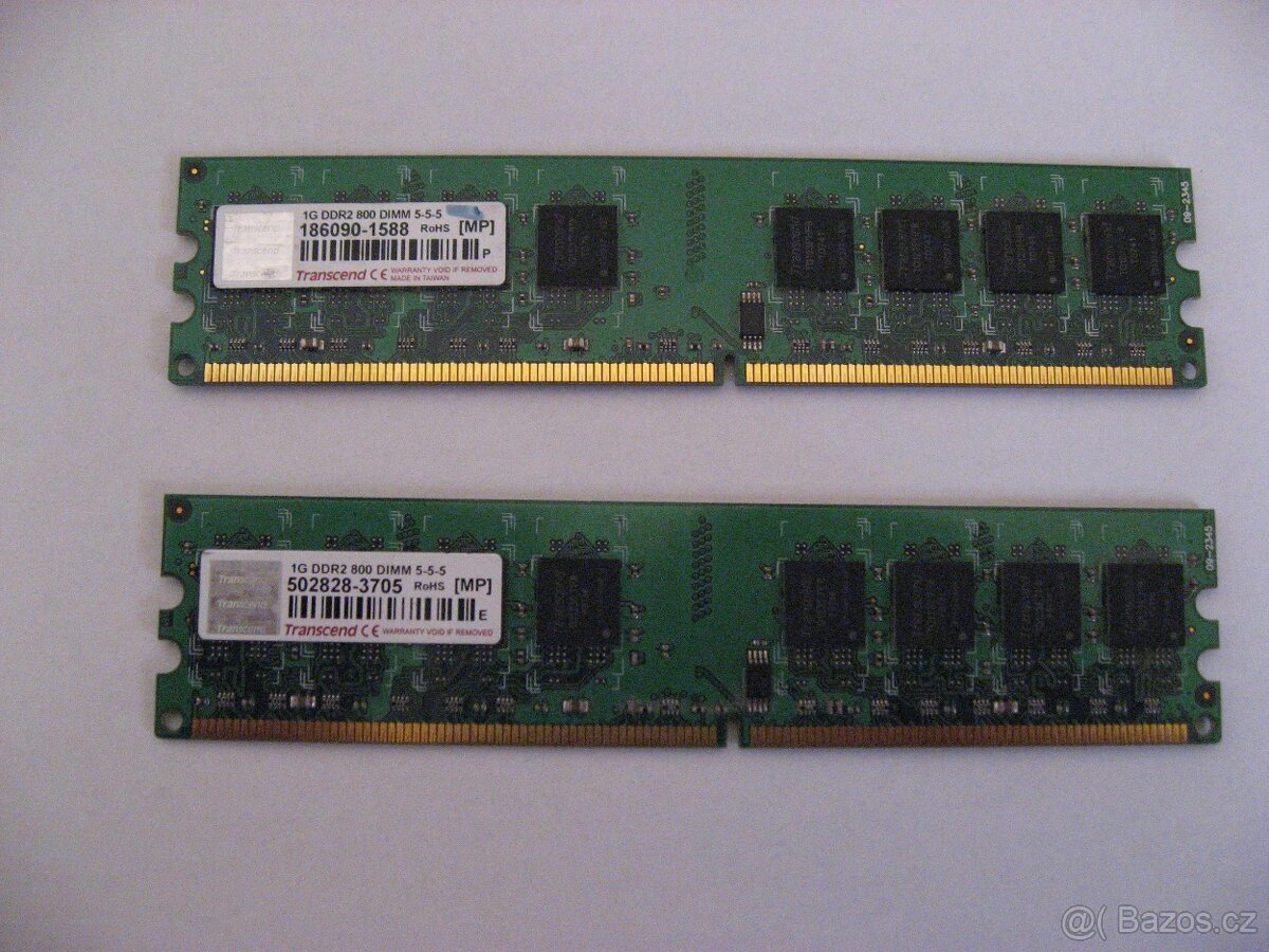 Paměťi RAM do PC - 2