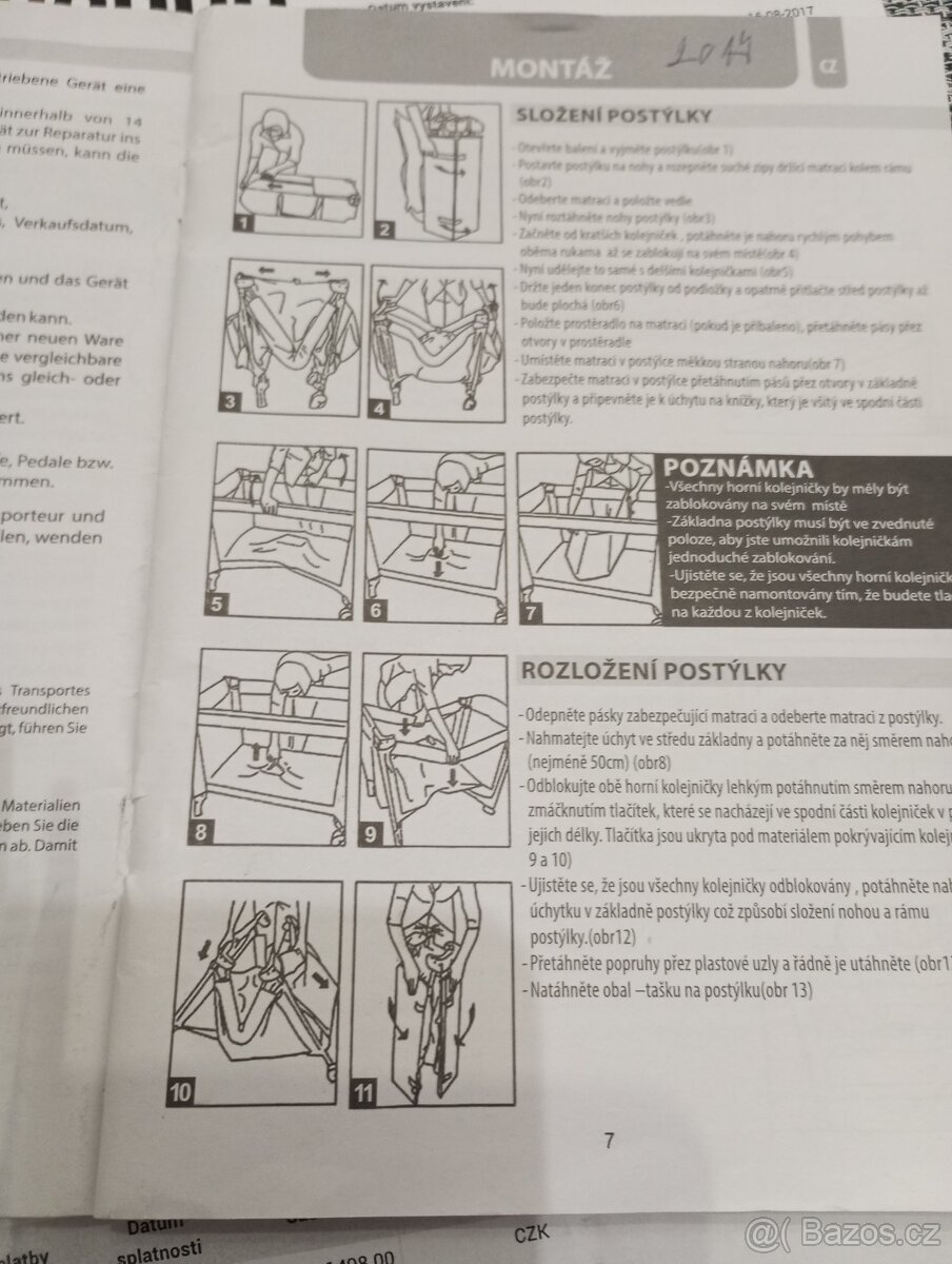 cestovní dětská postýlka - 2