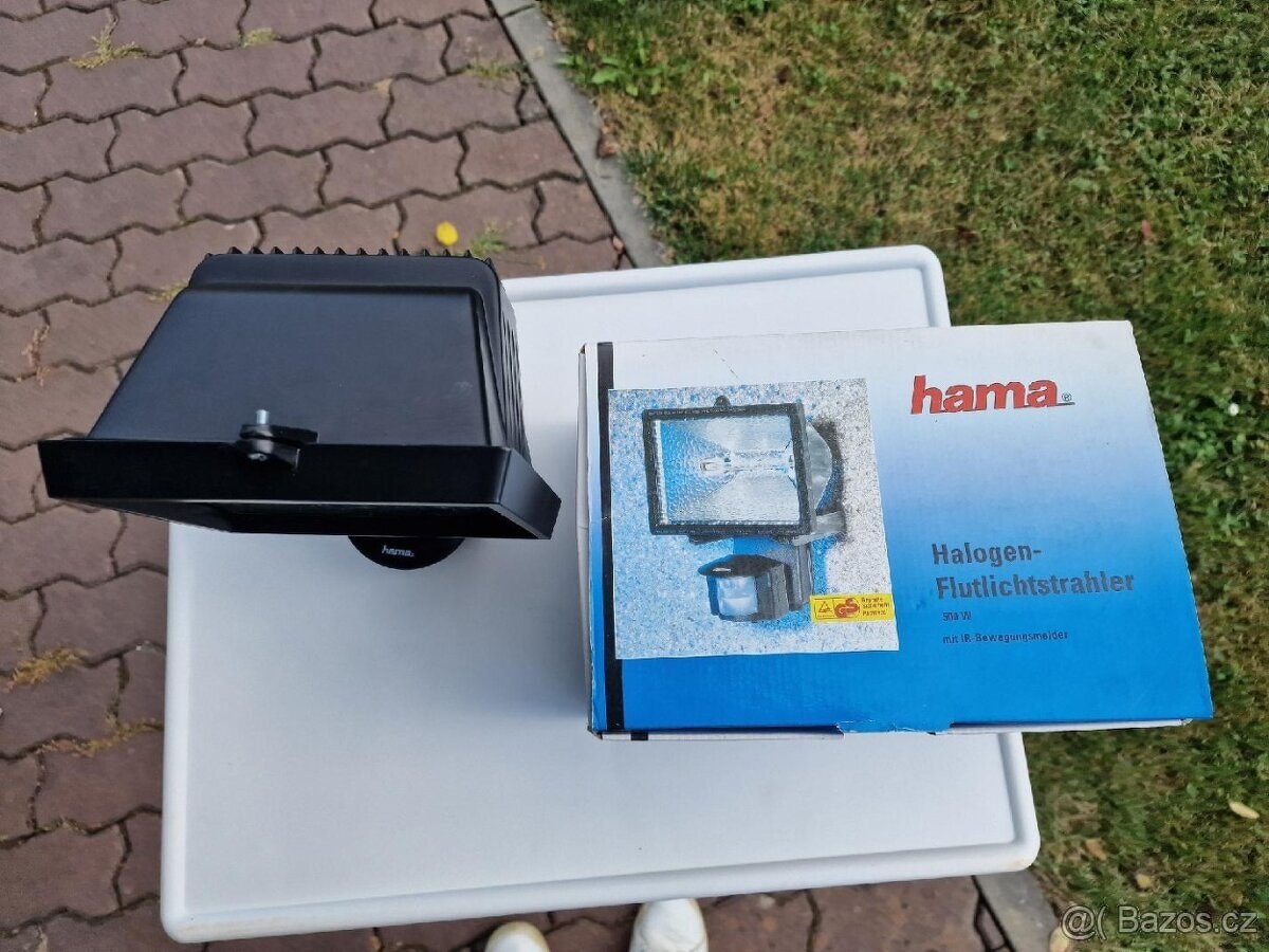 Halogenové světlo, reflektor Hama se senzorem 500W - 2