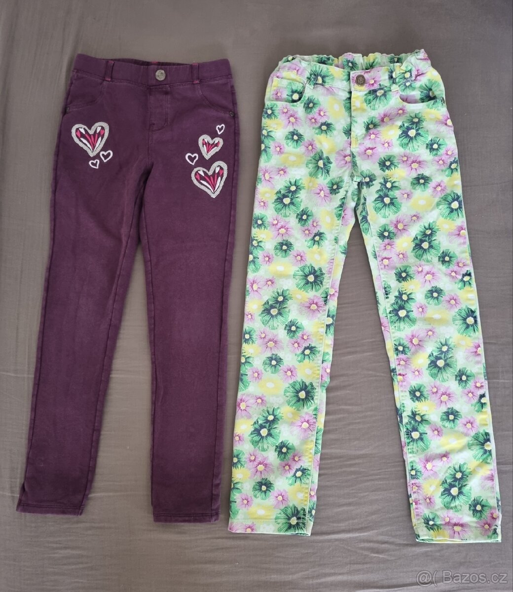 2x kalhoty a leginy vel. 134 - 2