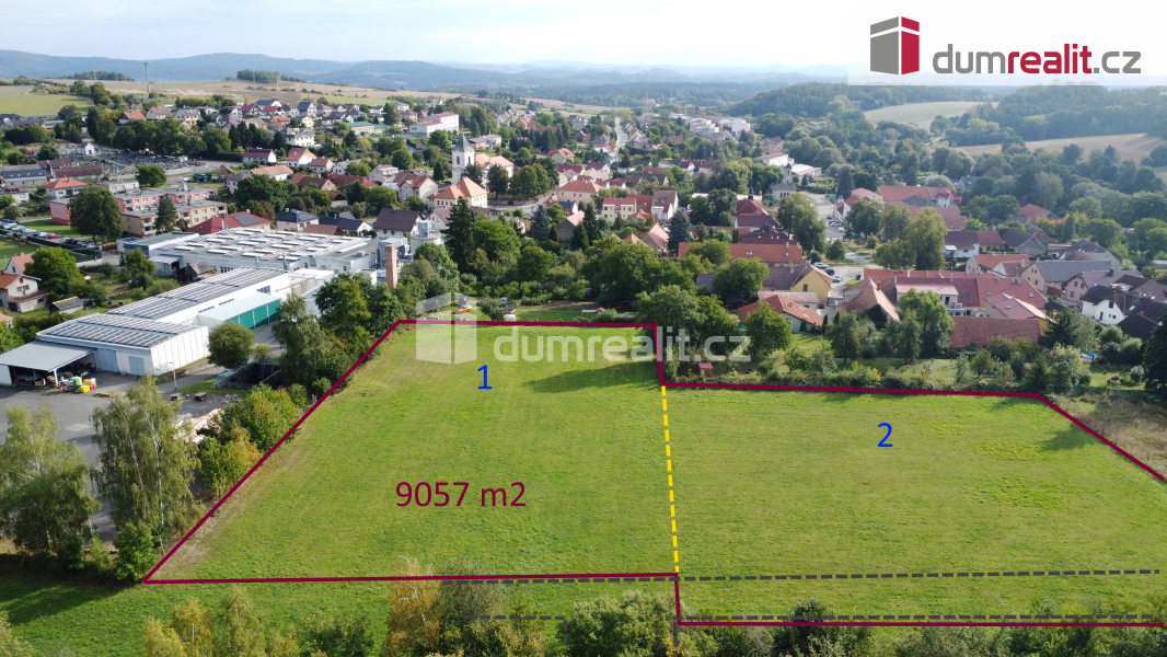 Prodej pozemku 9.057 m2 - Netvořice u Benešova - 2