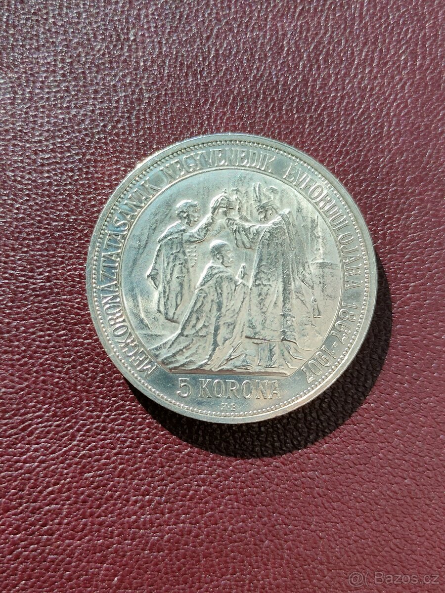 5 koruna 1907 KB korunovační FJ I. - 2