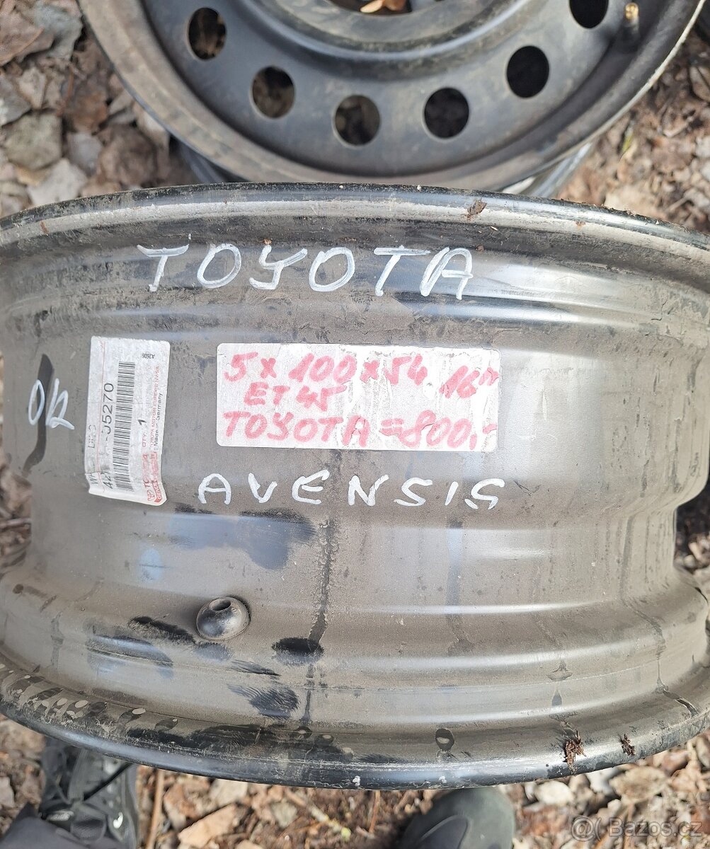 Plechové disky Toyota 5x100 16" - 2