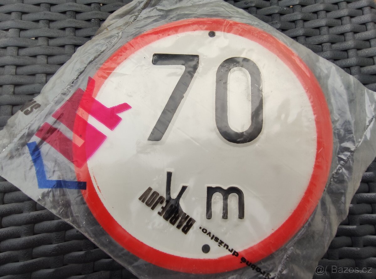 Cedulky Rychlost 60 a 70 . Originál - 2