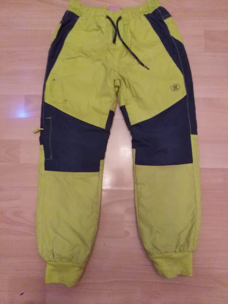 Zateplené dětské kalhoty - oteplováky vel. 134 - 2