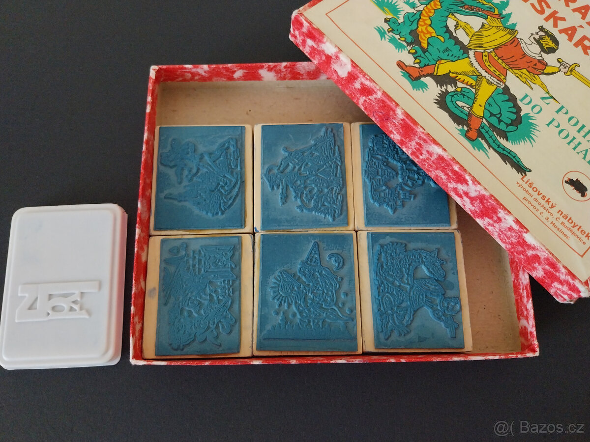 Obrázková tiskárnička, razítka, ze 60tých let - 2