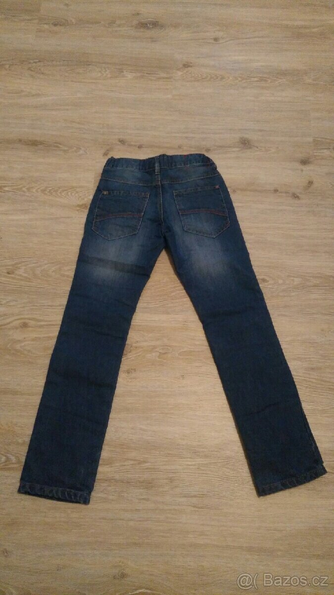 Zateplené chlapecké džíny C&A, vel.146 - 2