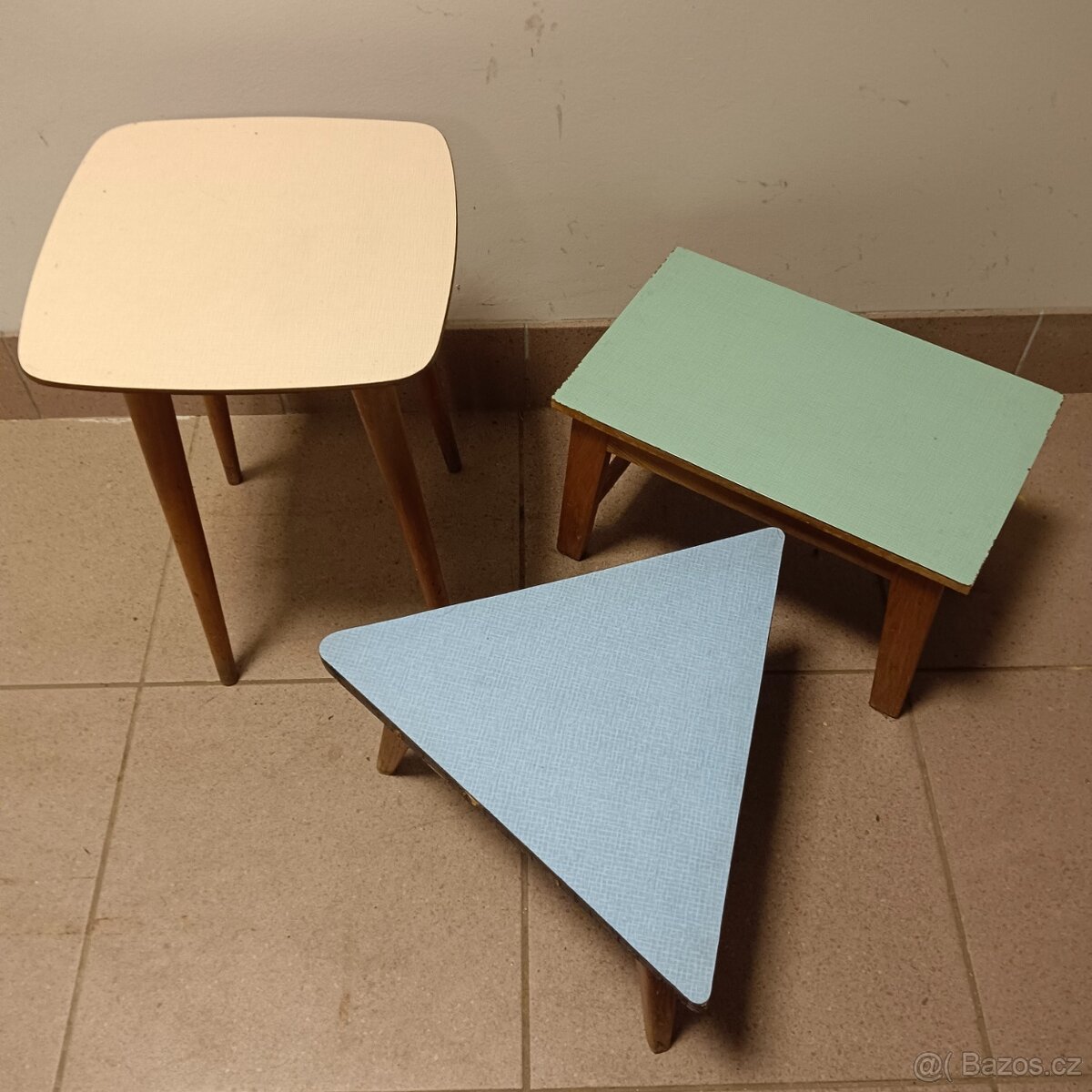 Retro odkládací stolečky umakart - 2