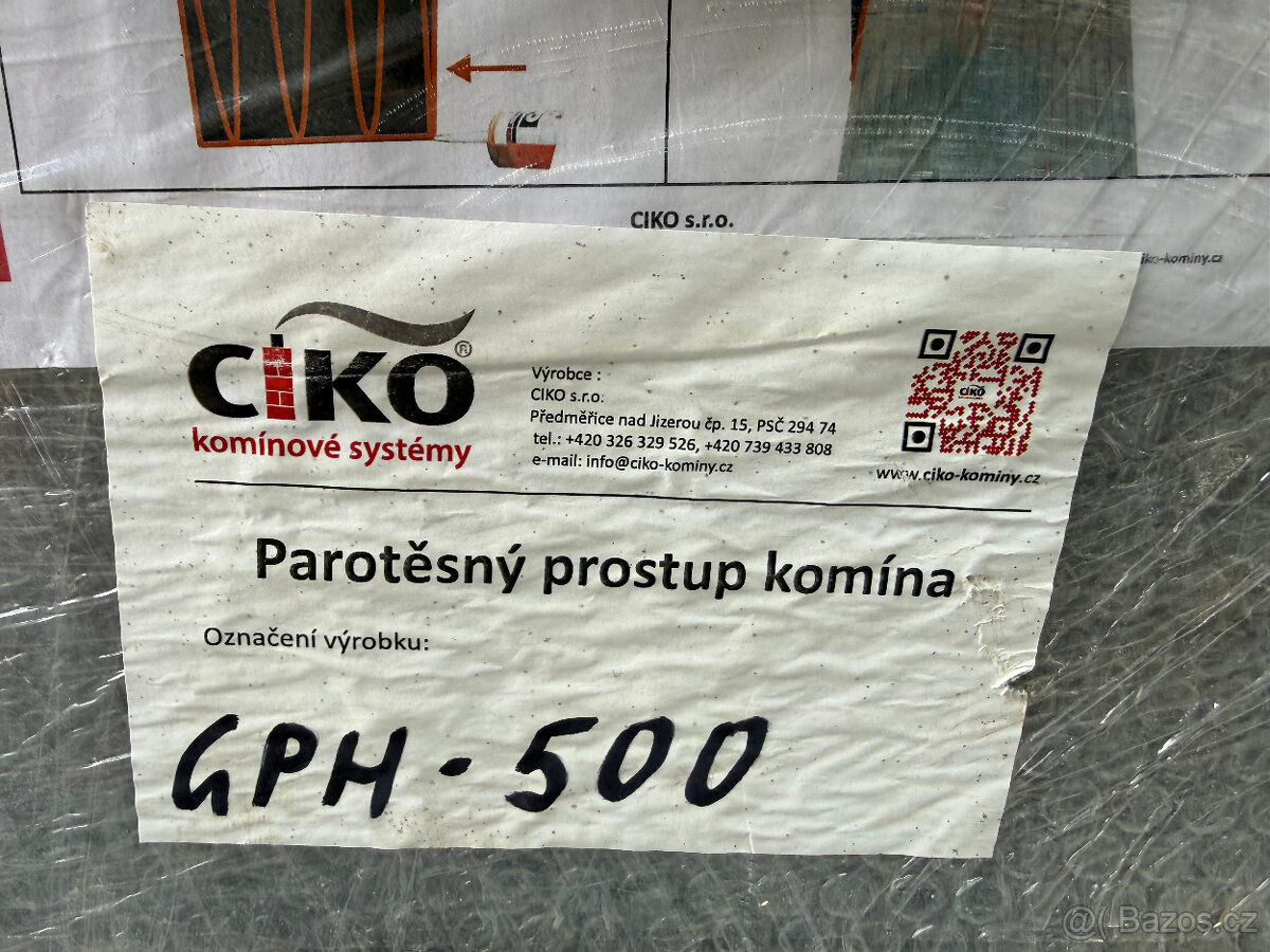 Parotěsný prostup CIKO GPH-500 - 2