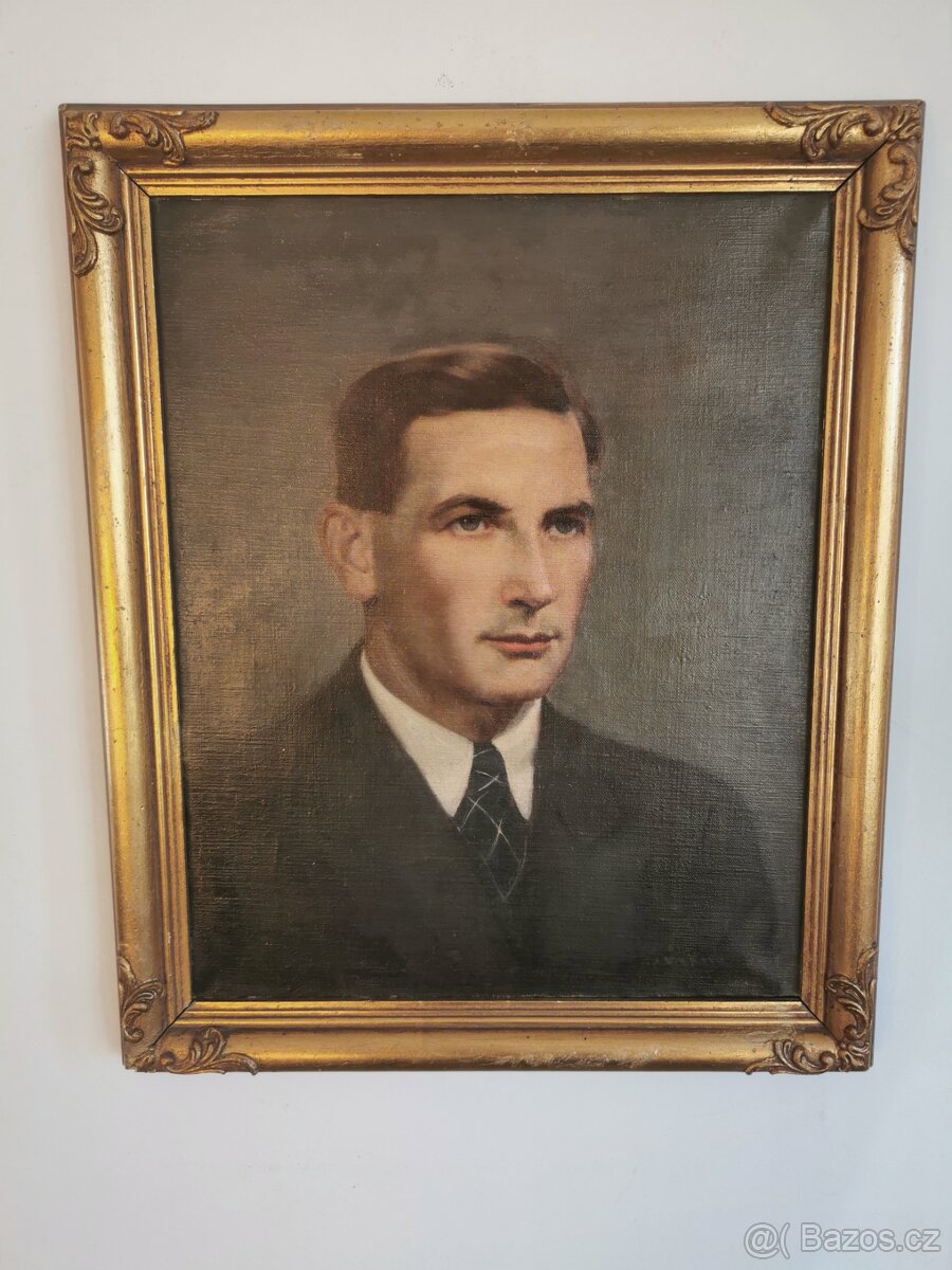 JUDr. Jiří Macháček representativní olej plátno - 2