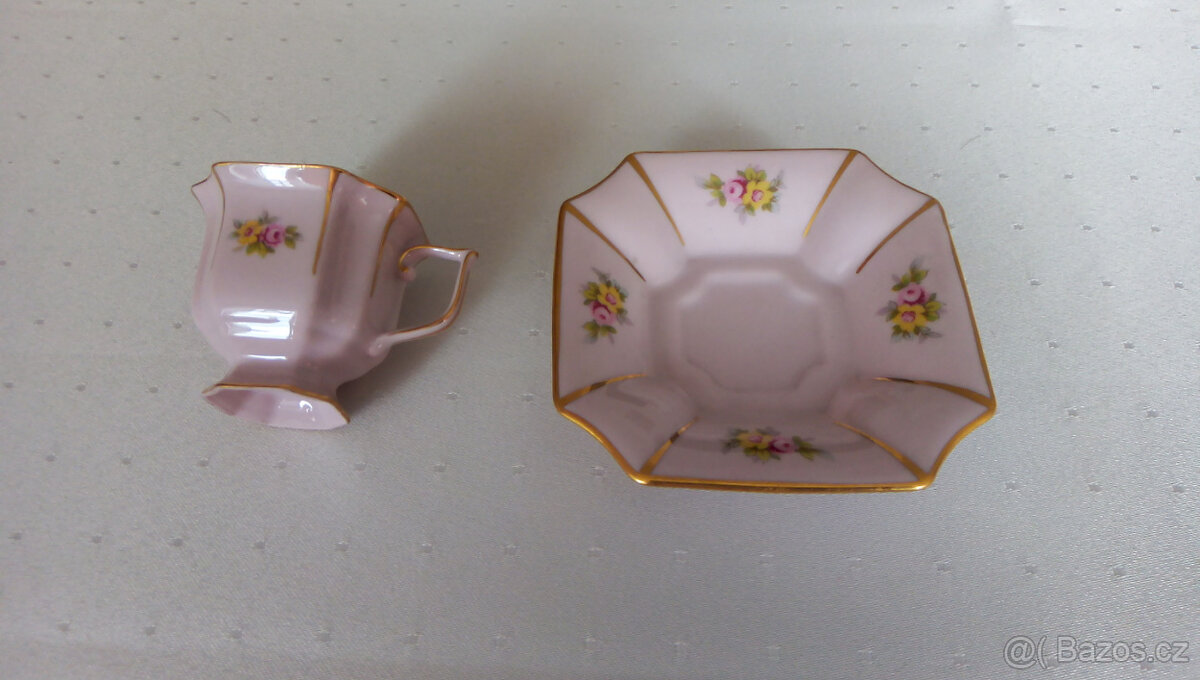 Růžový porcelán - Mocca šálek - 50 ml - 2