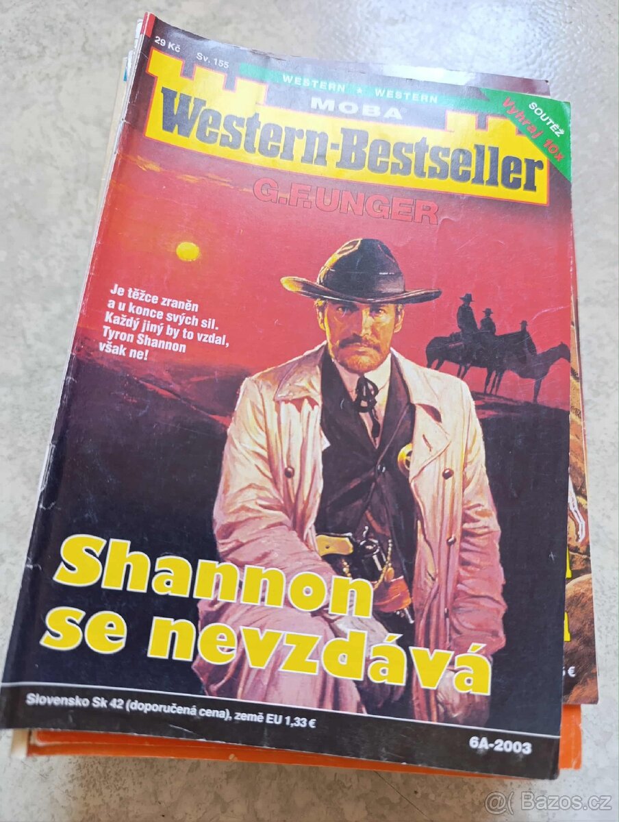Knížky a časopisy western TOP. - 2