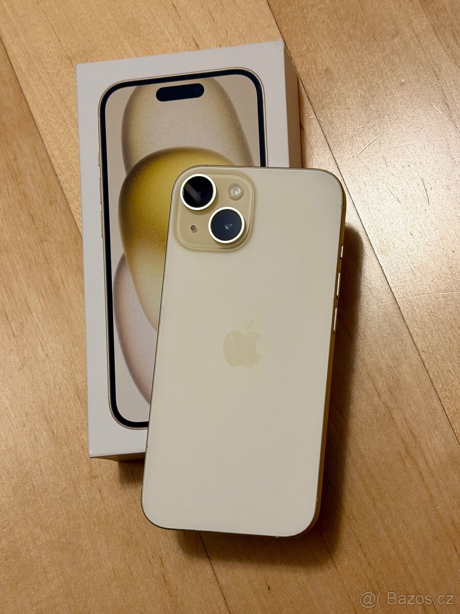 iPhone 15 Yellow BATERIE 100% TOP - 2