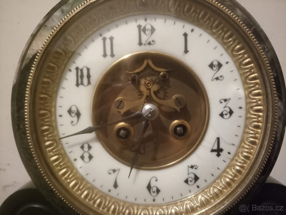 Mramorové krbové hodiny - 2