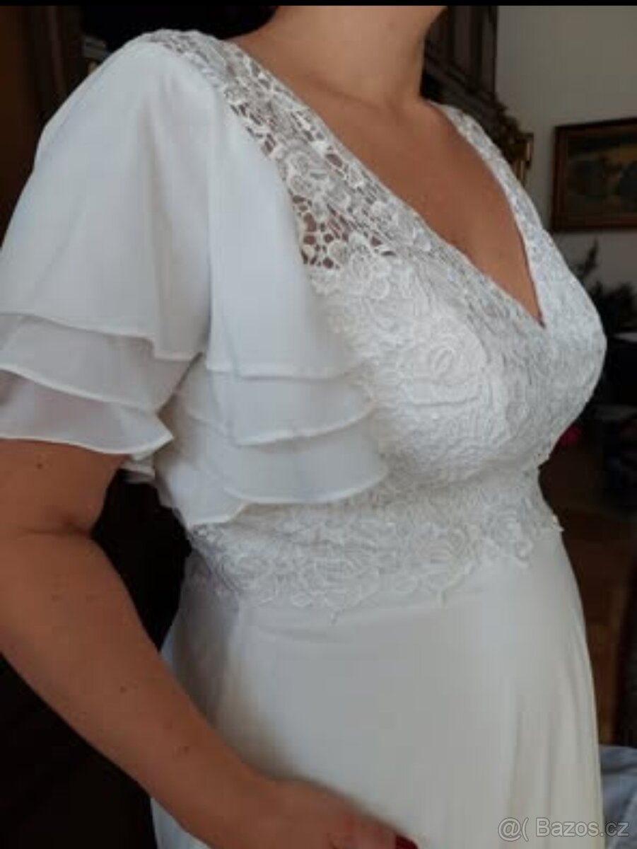 Antické boho svatební šaty - 2