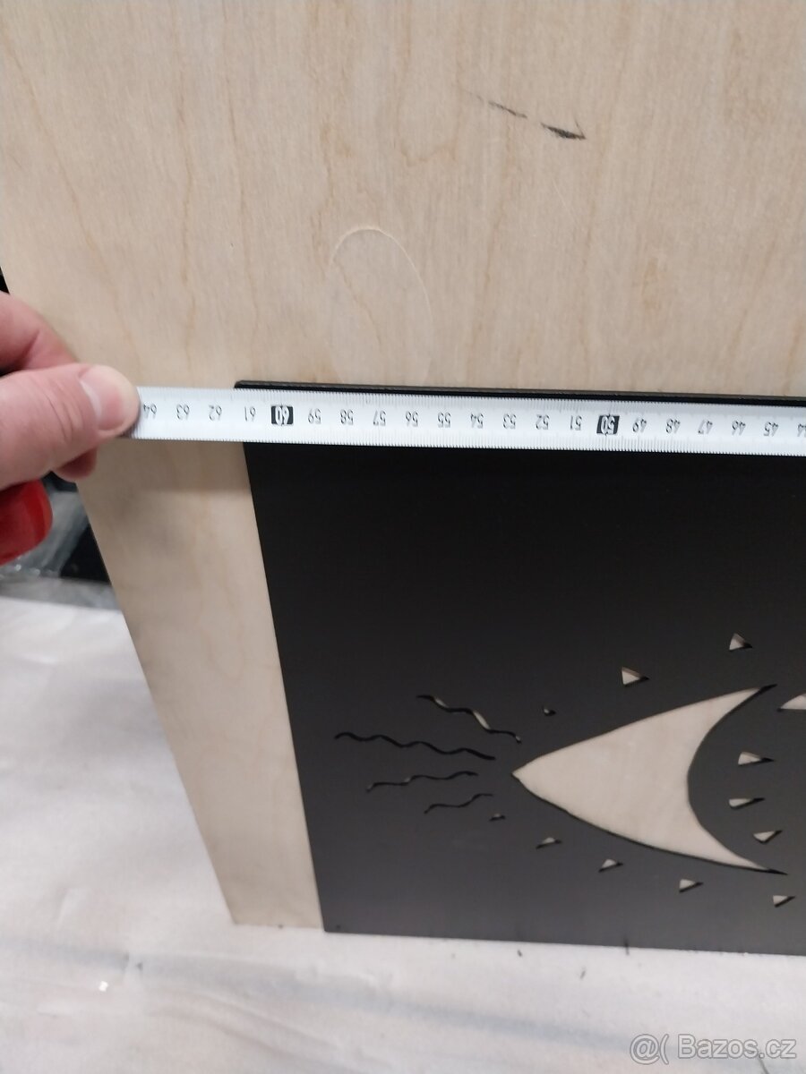 Plechový obraz na stěnu - černé oko - 2