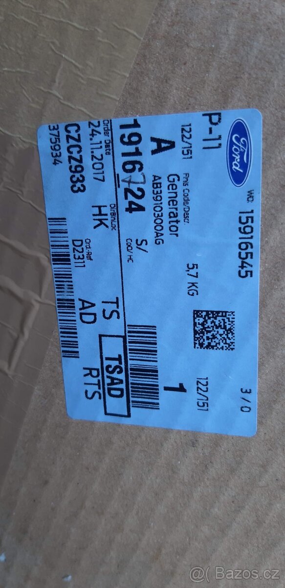 Ford Ranger alternator - 2