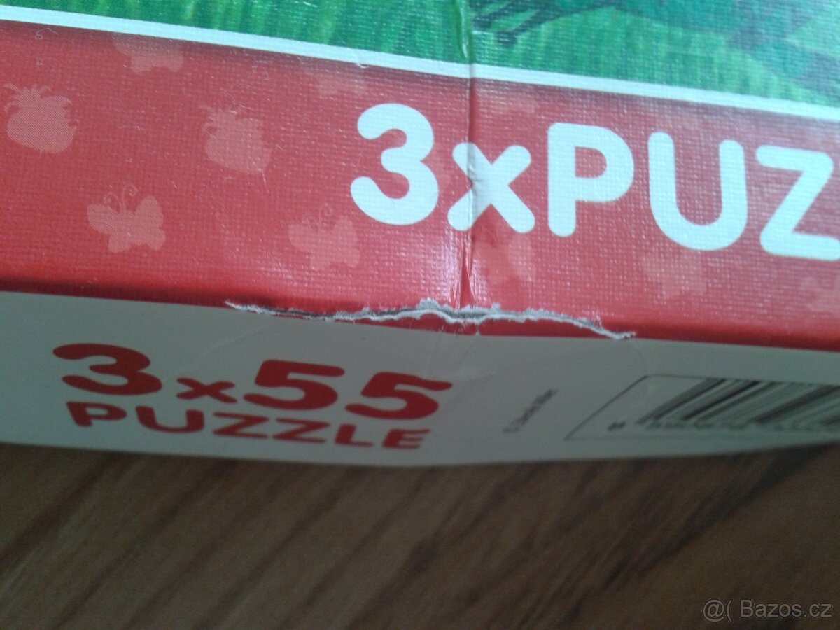 Puzzle Krtek - Krteček a paraplíčko: 3x55 dílků pro věk 5+ - 2