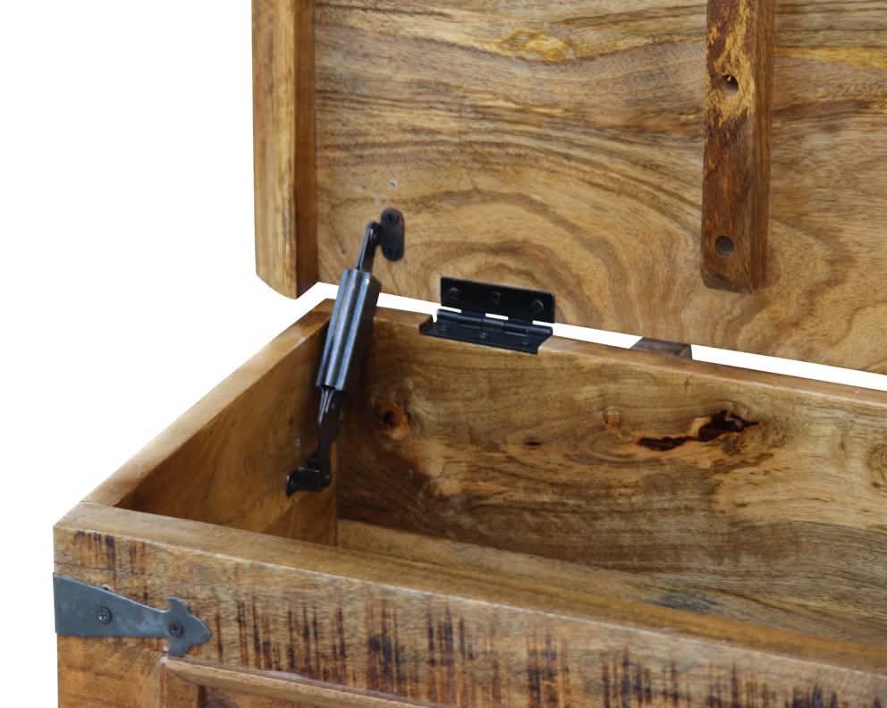 Nová vintage úložná truhla z mangového dřeva - 2