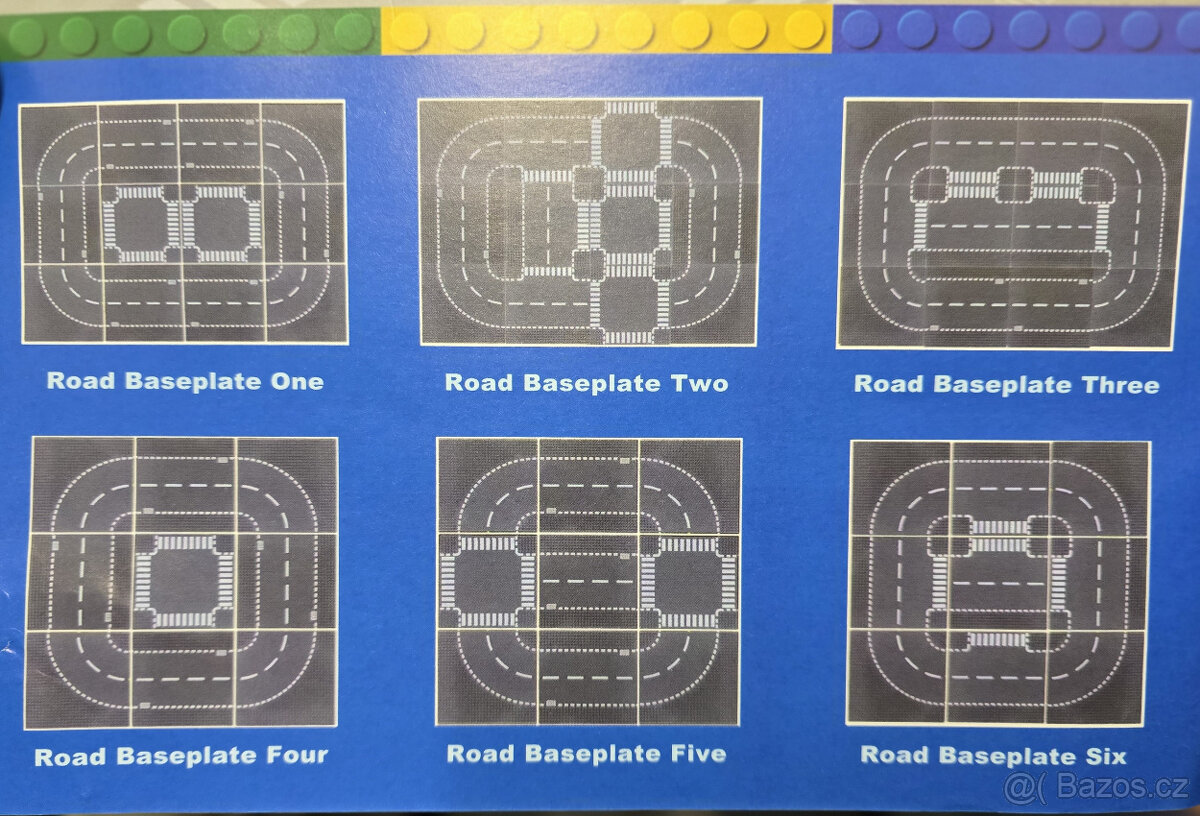 Eco City Lego cesty / křižovatky / silnice / zatáčky - 2