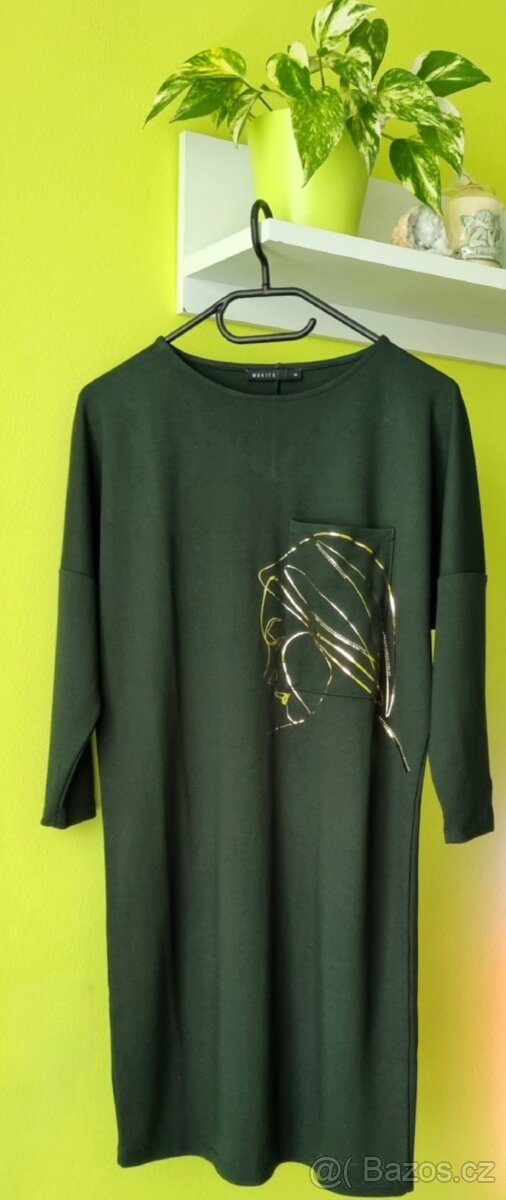 Dámské šaty se zlatým motivem - 2