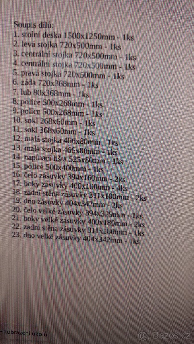 Rohový stůl barva kalvados - 2