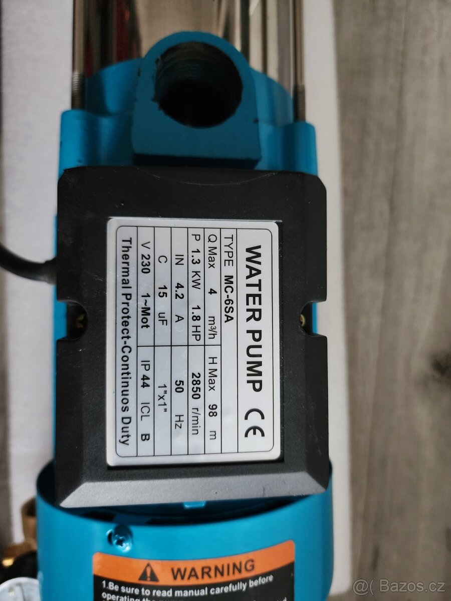 Vodní čerpadlo 1300 W (1,8 HP) – nové, nepoužité - 2