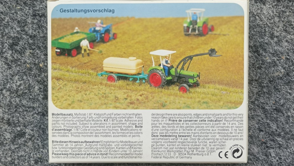 Preiser model HO traktor Deutz 1:87 stavebnice 17922 - 2