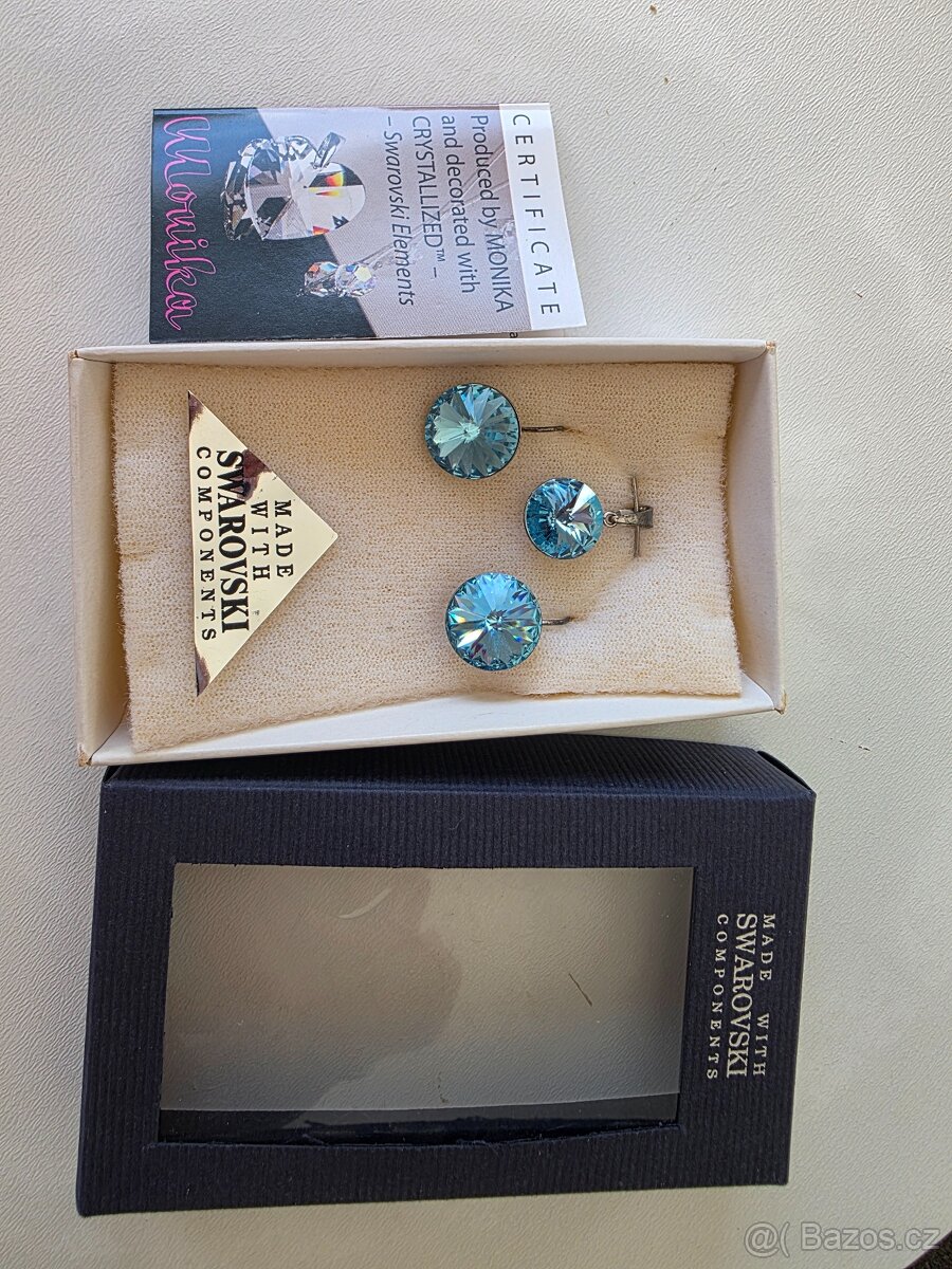 Stříbrné náušnice + přívěsek - 2