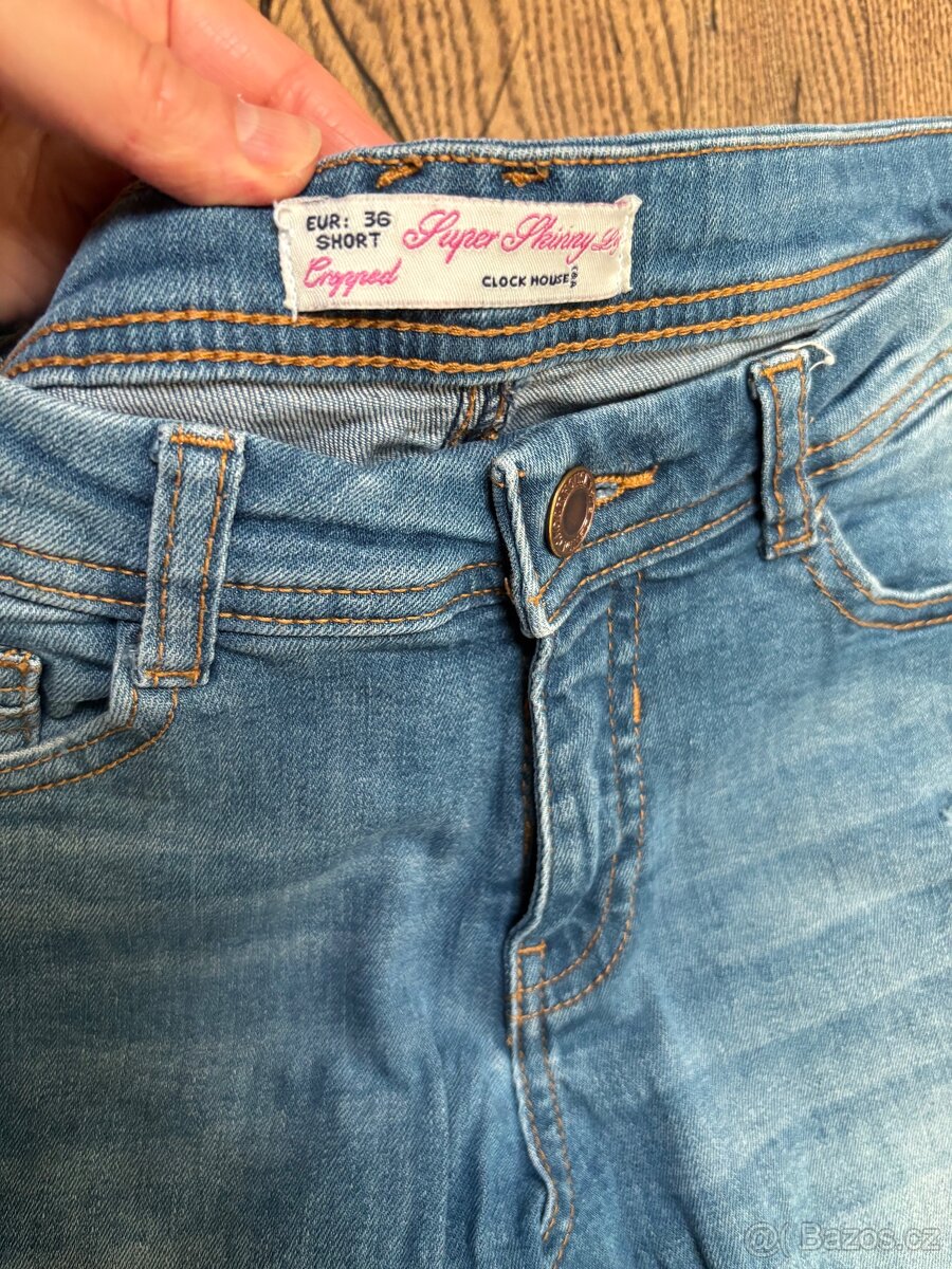 Dámské trhané džíny ClockHouse, vel. 36 - 2
