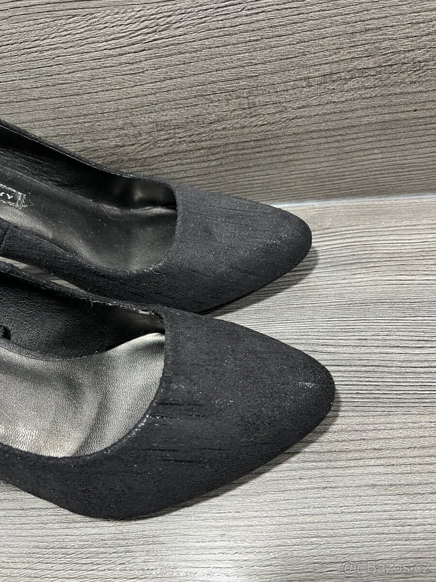 Černé společenské lodičky vel 38 - 2