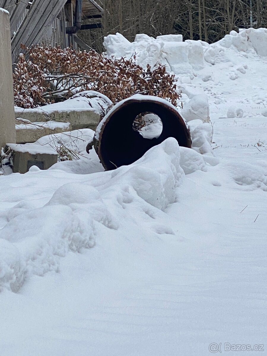 Trubka roura vjezd, parcela, propustek, potok - 2