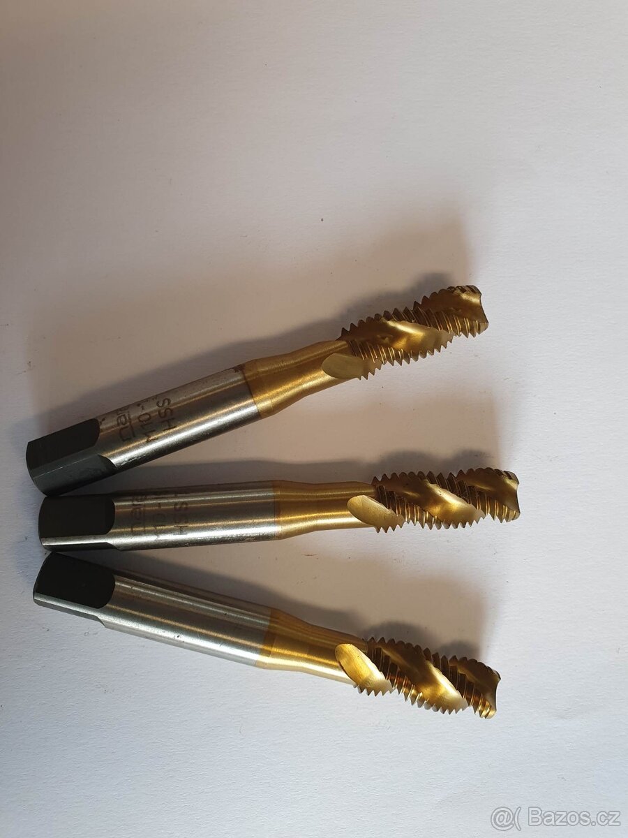 Závitník strojní M10 rychlořezný titan - 2