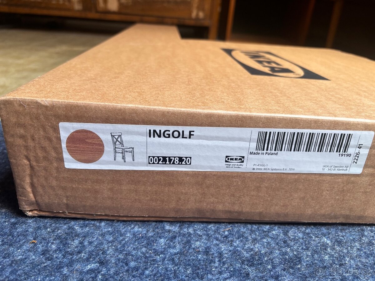 Dřevěná židle INGOLF - nová - 2