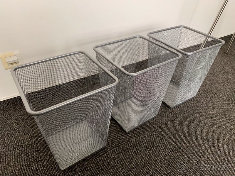 2x kancelářský kovový koš IKEA - 2