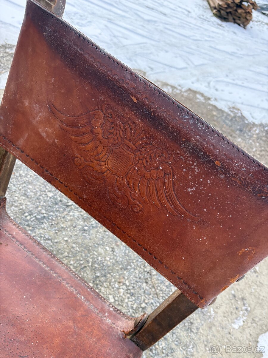 4 kusy starodávné židle - 2