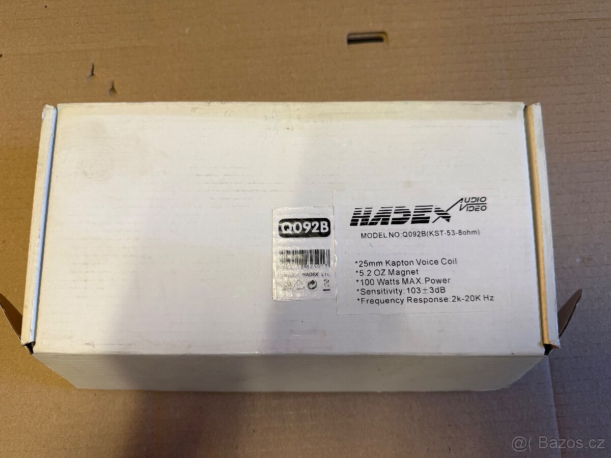 výškový reproduktor značky Hadex, model Q092B - 2