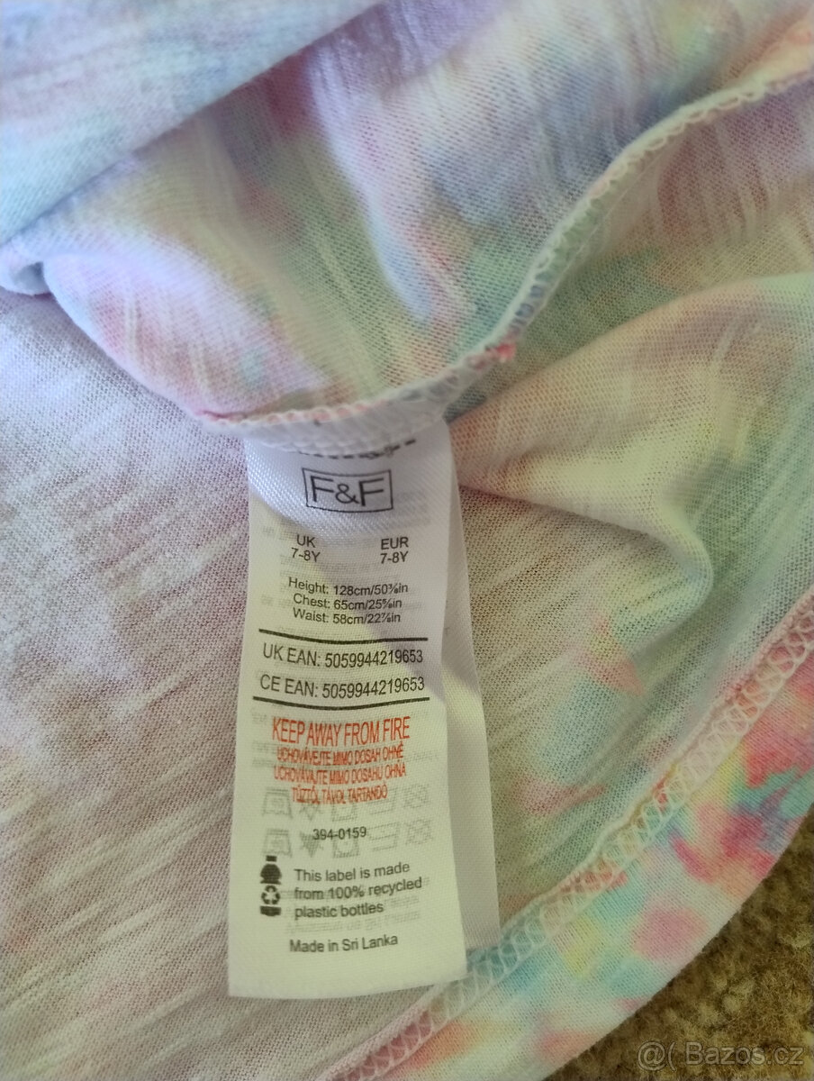 Šaty vel. 7/8 let - 2