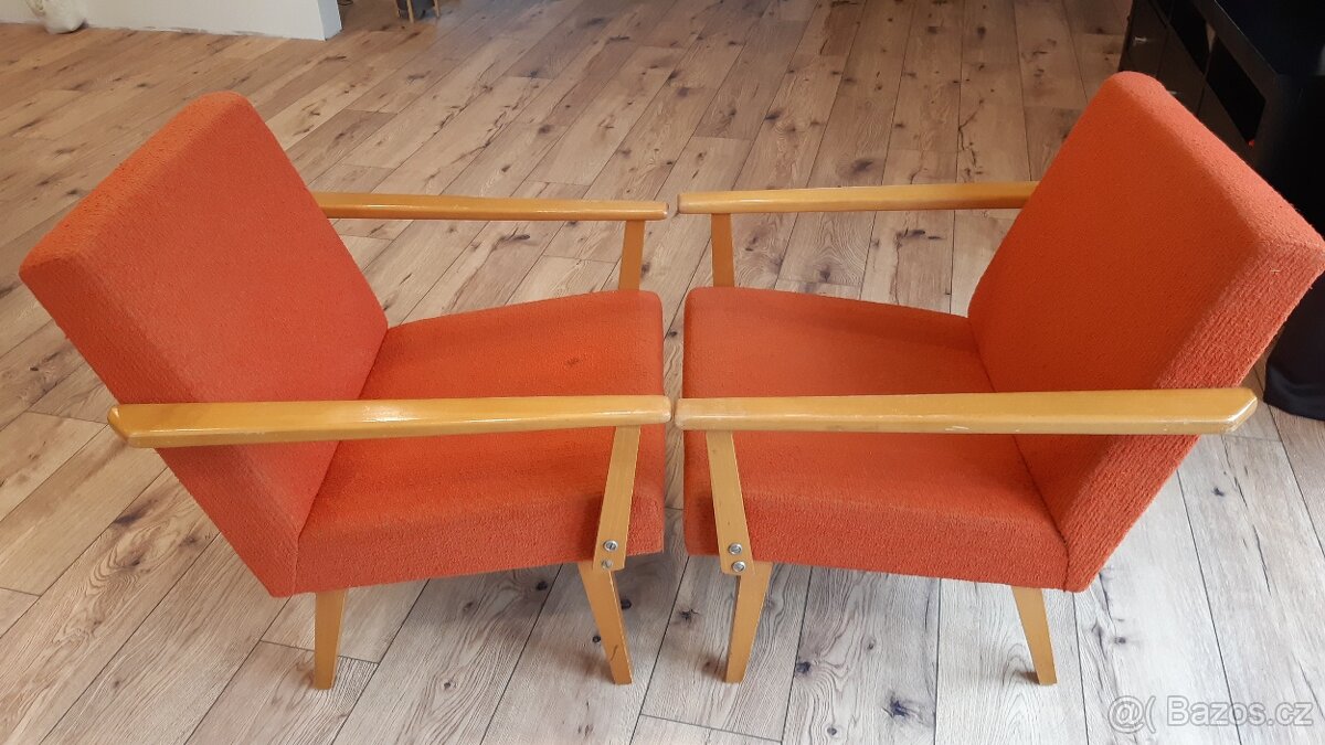 Retro kresla Tatra nabytek navrh F.Jirak - 2